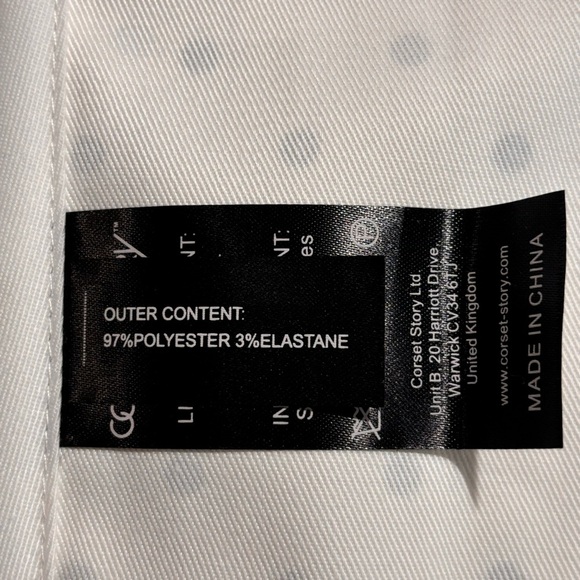 CORSET STORY Sz 20 UK Corset Polka Dot Ruffles Lace Up NEW WITH TAG - Picture 5 of 13